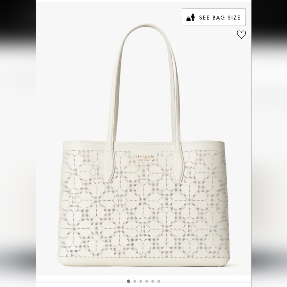 Kate Spade All Day Perforated Large Tote NWT